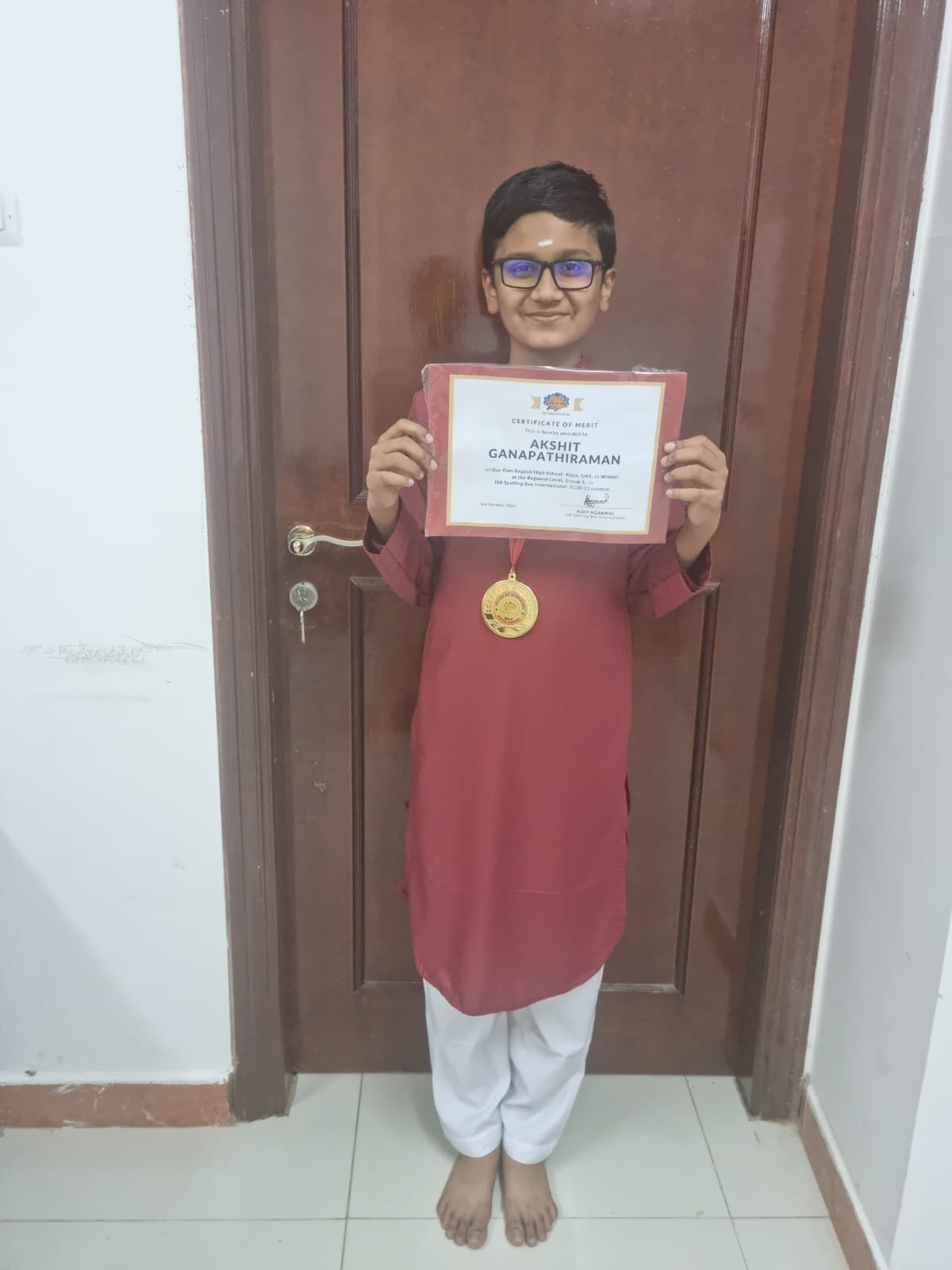 Winner - Akshit Ganapathi Raman